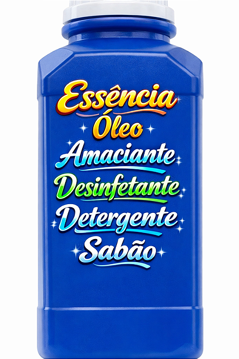Essência para Amaciante, Desinfetante, Detergente e Sabão faz 600 Lts ED118
