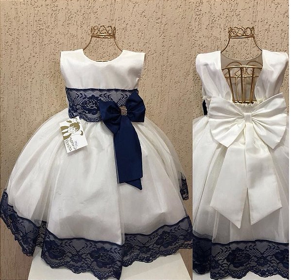 vestido renda menina