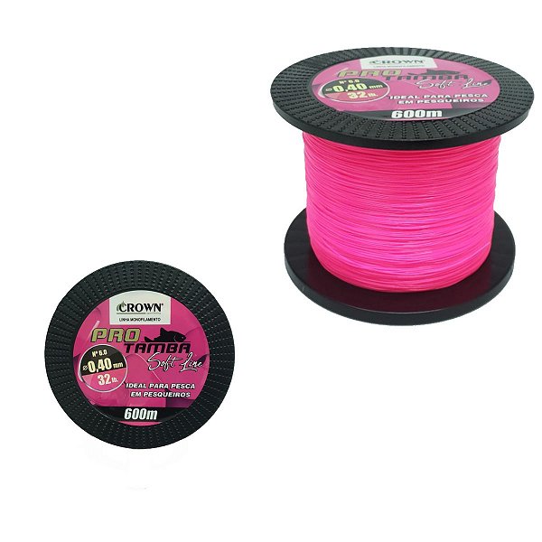 Linha Pro Tamba Pink Carretel 600m Soft - Diâmetros
