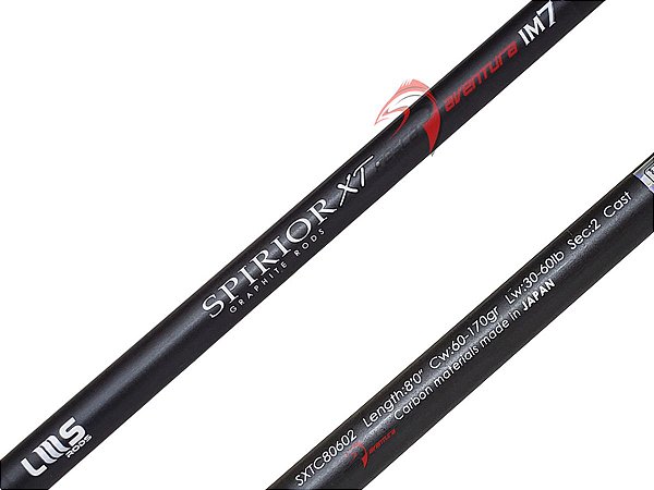 Vara Lumis Spirior XT (2,40m / 2,62m - 60 Lbs - Cast 170g) Carretilha