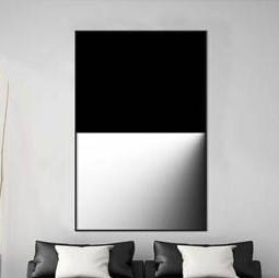 Quadro Decorativo Série Olhar Preto e branco com sombras. Artista: Glória Rimes