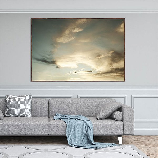 Quadro Decorativo Céu e Nuvens. Artista: Tatiart