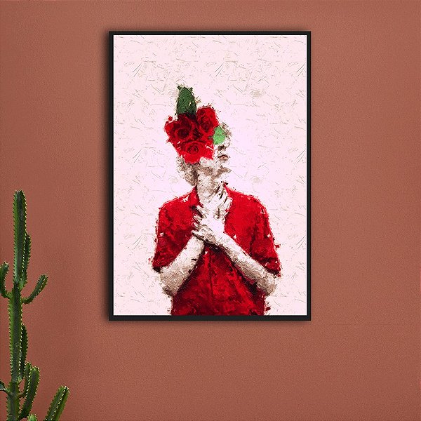 Quadro Decorativo Red Roses. Artista: Magda Frota