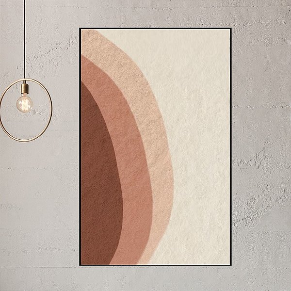 Quadro decorativo Tons terrosos. Coleção assinada: Tamires Marques.