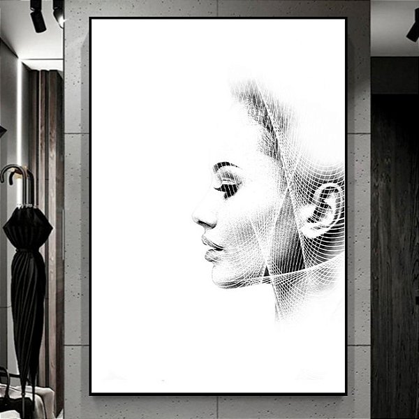 Quadro Decorativo Mulher Abstrata  Artista: Patrícia Costa