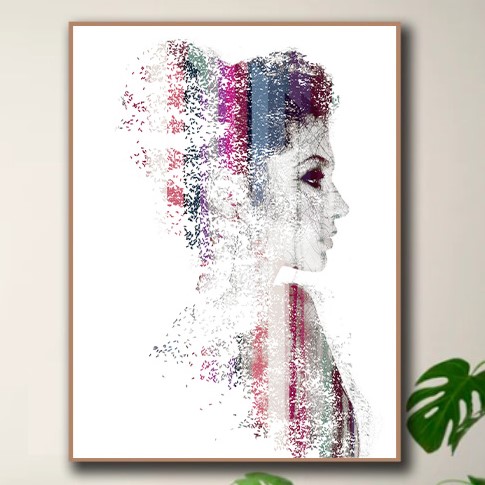 Quadro Decorativo Mulher Abstrata  Artista: Patrícia Costa