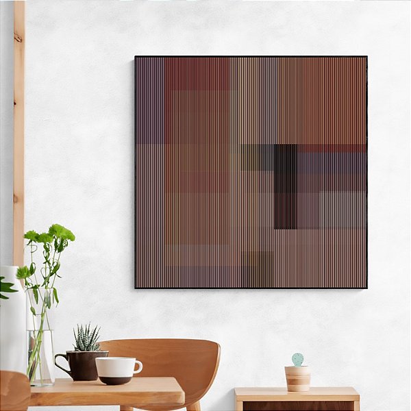 Quadro Decorativo geometrico linhas de cor Artista: patricia costa