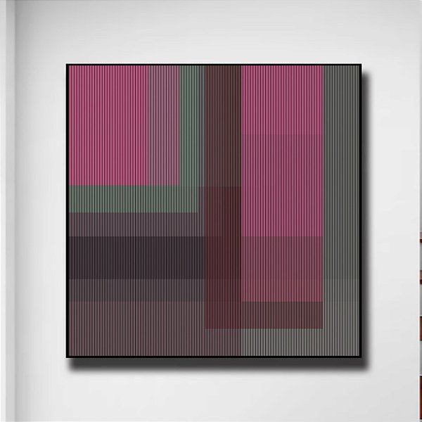 Quadro Decorativo geometrico linhas de cor Artista: patricia costa