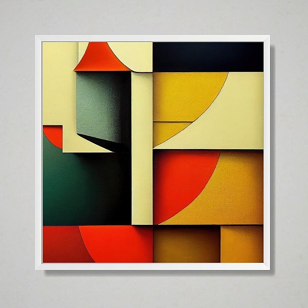 Quadro decorativo Abstrato detalhado.