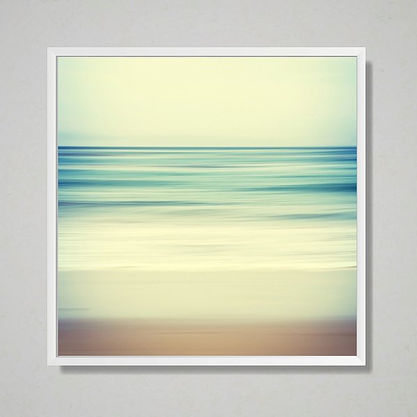 Quadro decorativo Abstrato Mar e praia.