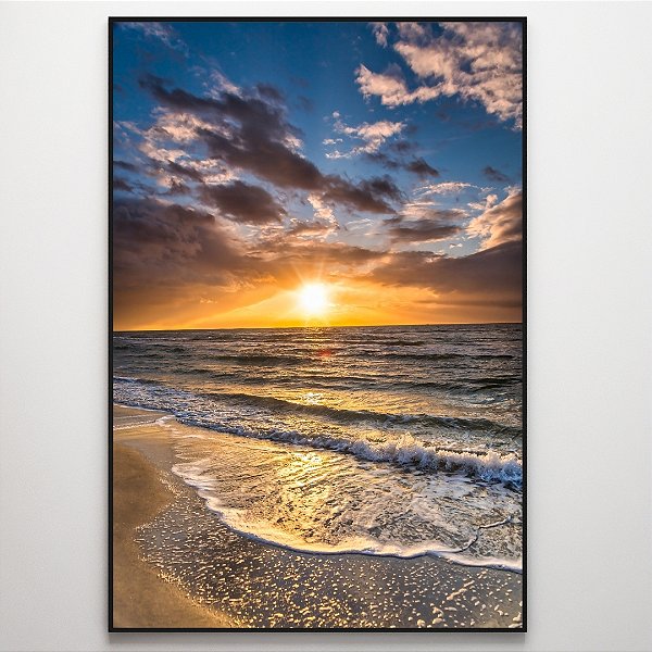 Quadro Decorativo Mar ensolarado.