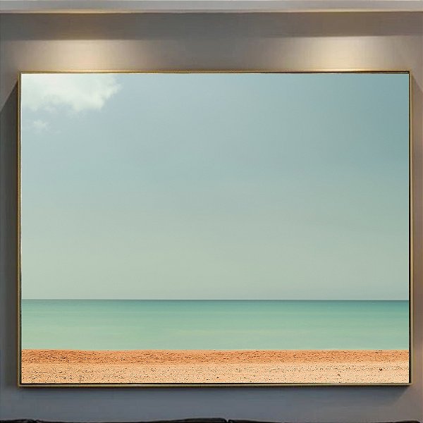 Quadro Decorativo Abstrato Areia e mar.