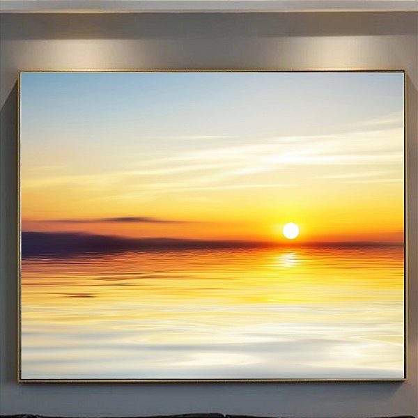 Quadro Decorativo Mar ensolarado.