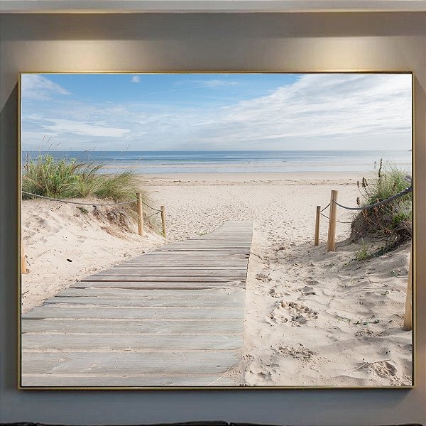 Quadro Decorativo caminho para a praia.