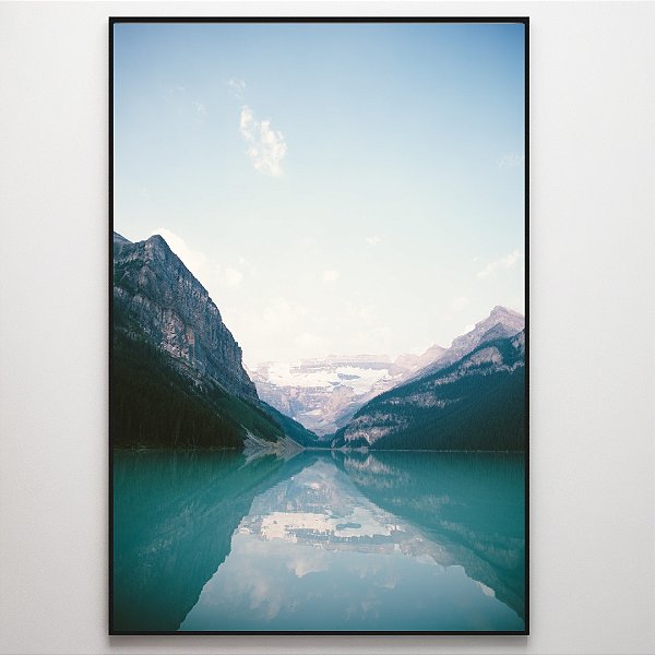 Quadro Decorativo Mar e montanhas.