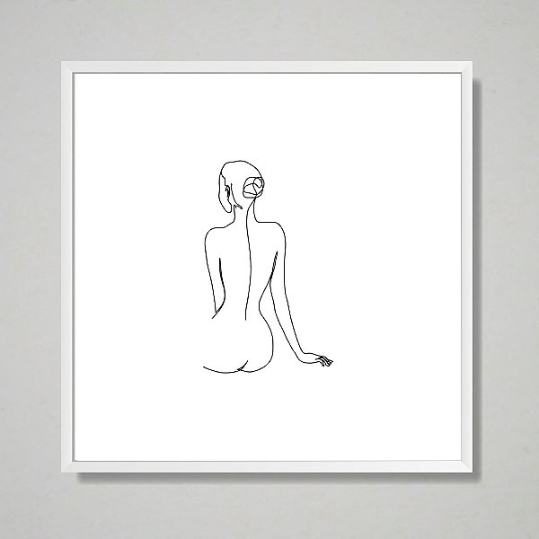 Quadro decorativo Mulher Minimalista.
