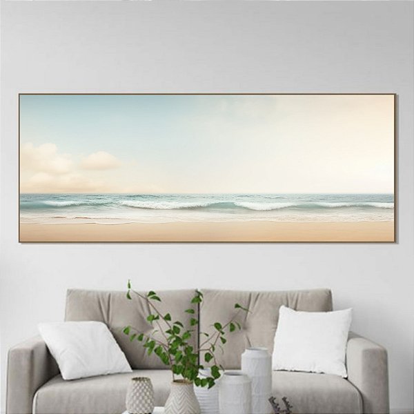 Quadro decorativo Mar e céu final de tarde.