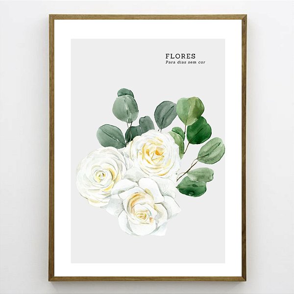 Quadro Decorativo Flores. Coleção Assinada: Paola Cury