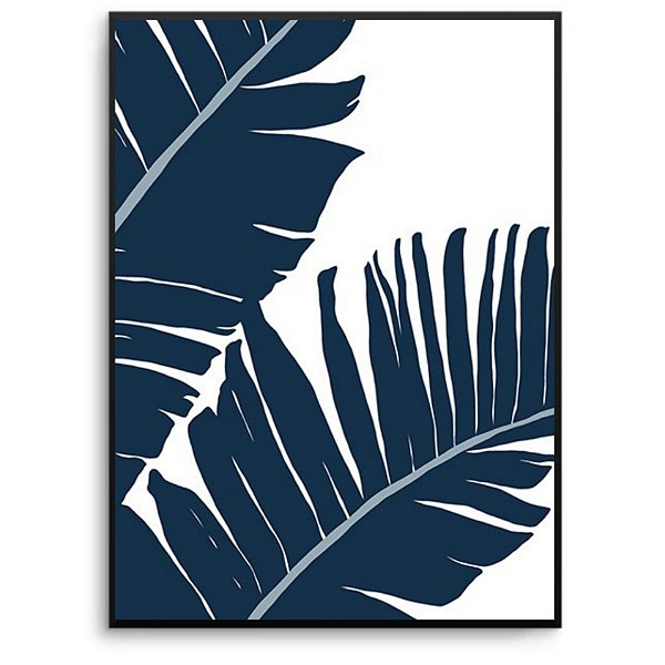 Quadro Decorativo ilustração Folhas. Artista: Natalia Dercale.