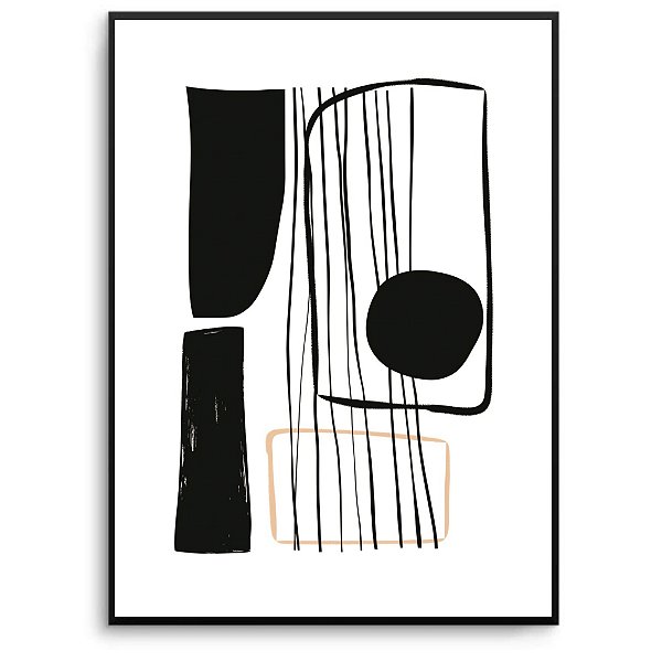 Quadro Decorativo Abstrato escuros. Artista: Jonathan Borba