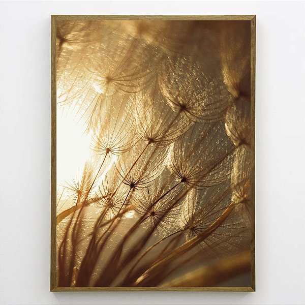 Quadro Decorativo Dente de leão ensolarado.