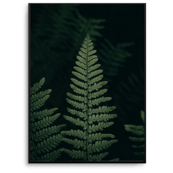 Quadro Decorativo Folha verde.