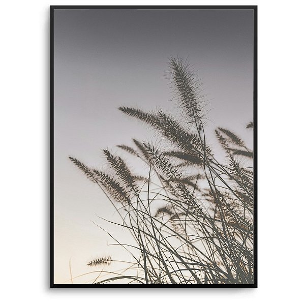 Quadro Decorativo Folhas de trigo.