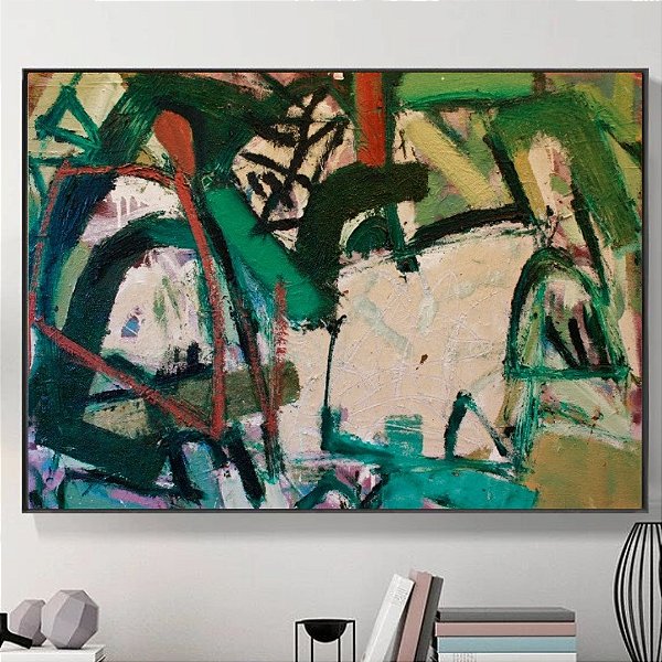 Quadro Decorativo Abstrato Colorido.