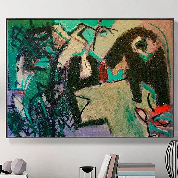 Quadro Decorativo Abstrato Colorido.