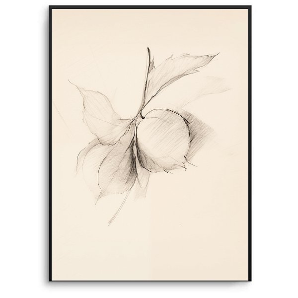 Quadro Decorativo Abstrato Fruta.