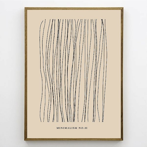 Quadro Decorativo Abstrato em linhas.