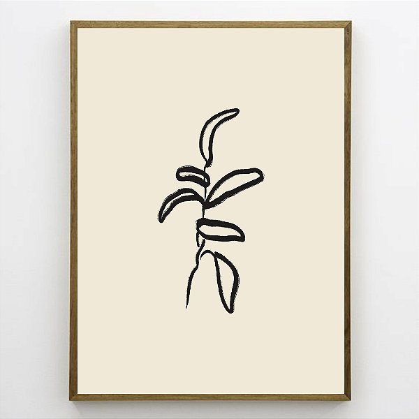 Quadro Decorativo Flor Abstrato.