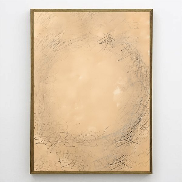 Quadro Decorativo Abstrato Terroso.