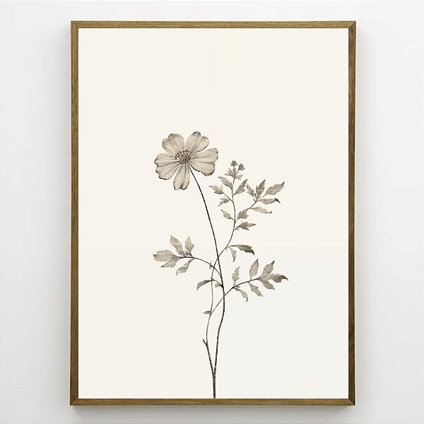 Quadro Decorativo Flor Abstrata.