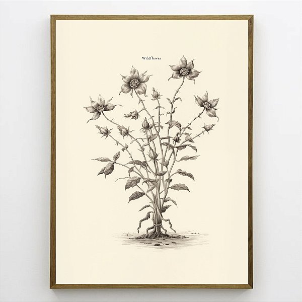 Quadro Decorativo Flor Abstrata.