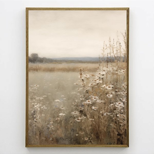Quadro Decorativo Floral Abstrato.