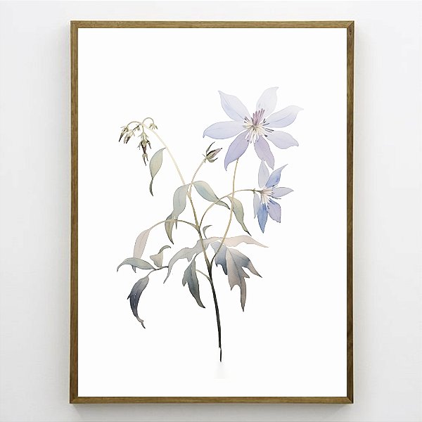Quadro Decorativo Flor Abstrato.