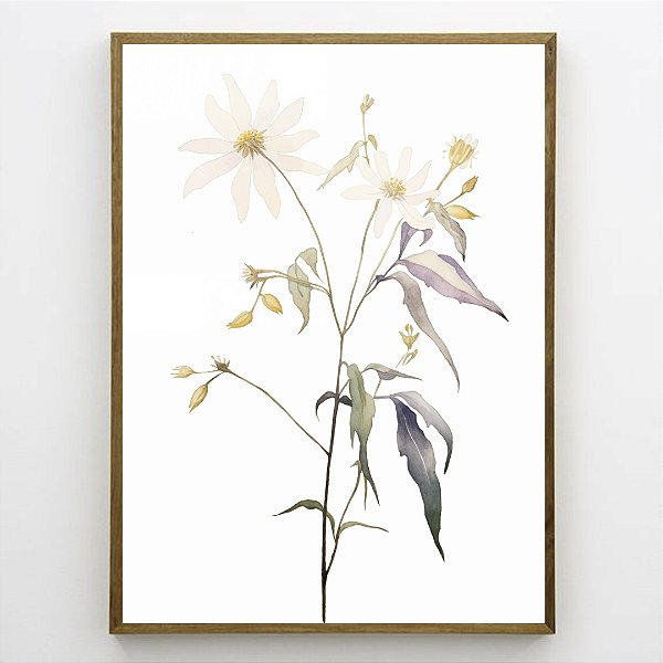 Quadro Decorativo Flor Abstrato.