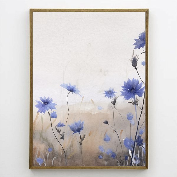 Quadro Decorativo Jardim Floral.