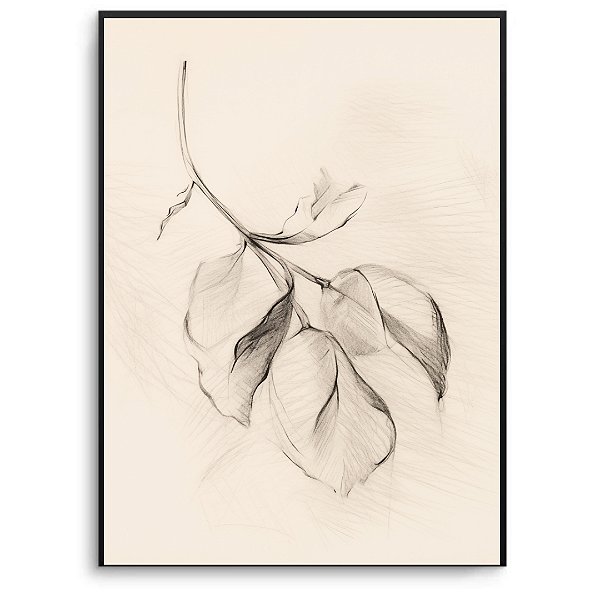 Quadro Decorativo Flor Abstrata.