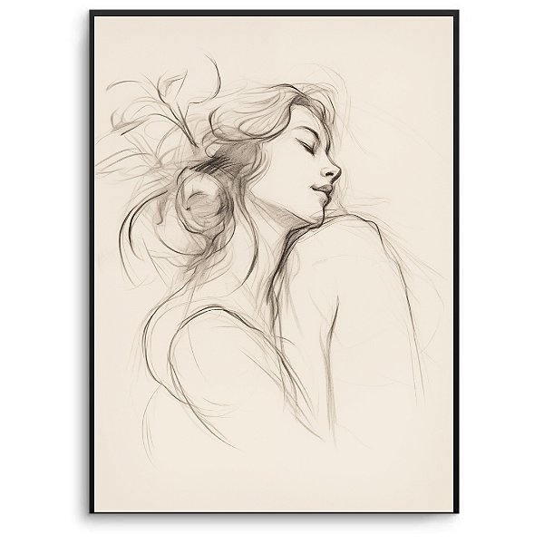 Quadro Decorativo Mulher Abstrata.