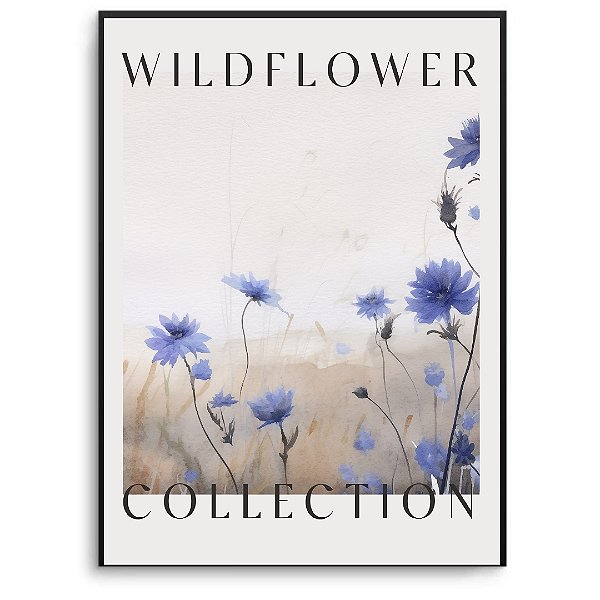 Quadro Decorativo Floral Abstrato.