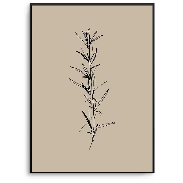 Quadro Decorativo Flor Abstrata.