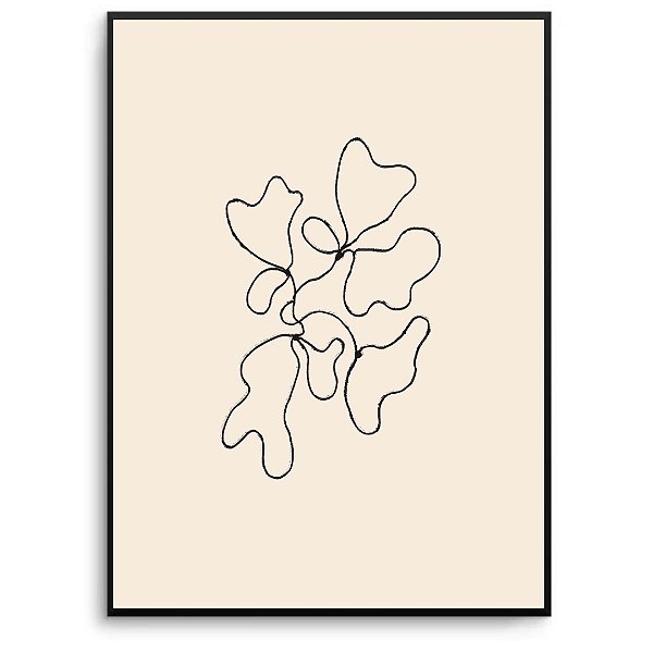 Quadro Decorativo Flor Abstrato.