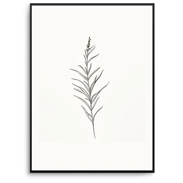 Quadro Decorativo Flor Minimalista.