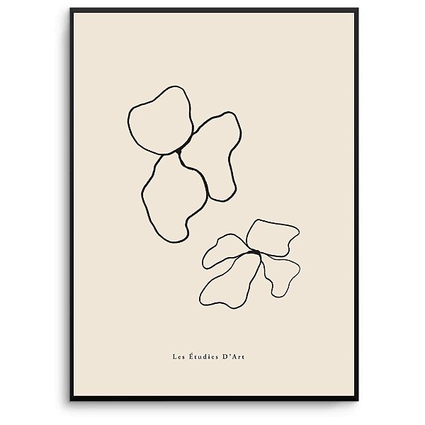 Quadro Decorativo Flores Abstratas.
