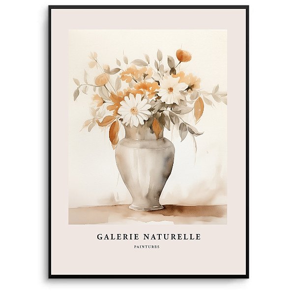 Quadro Decorativo Flores Abstratas.