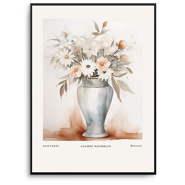 Quadro Decorativo Flores Abstratas.