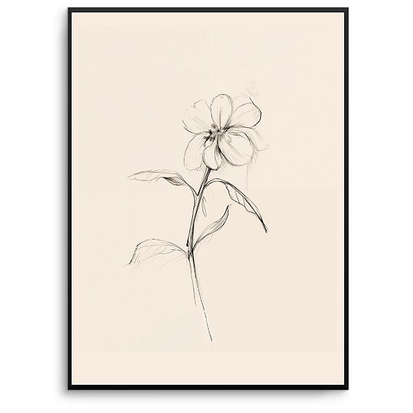 Quadro Decorativo Flor Abstrato.