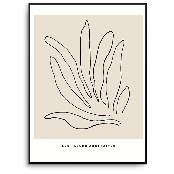 Quadro Decorativo Flor Abstrata.